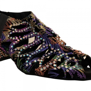 300402 Black Firework with Diamante Stones